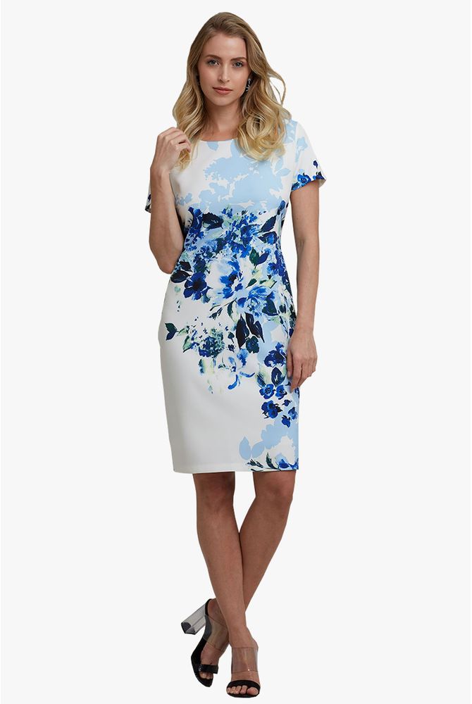 vestido de malha com manga curta