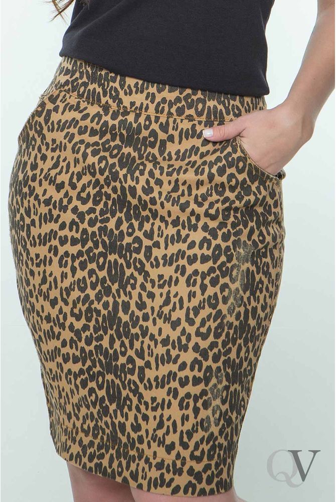 saia jeans animal print
