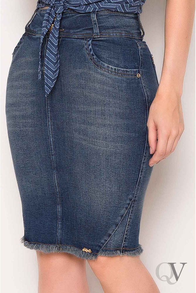 saia jeans cos desfiado